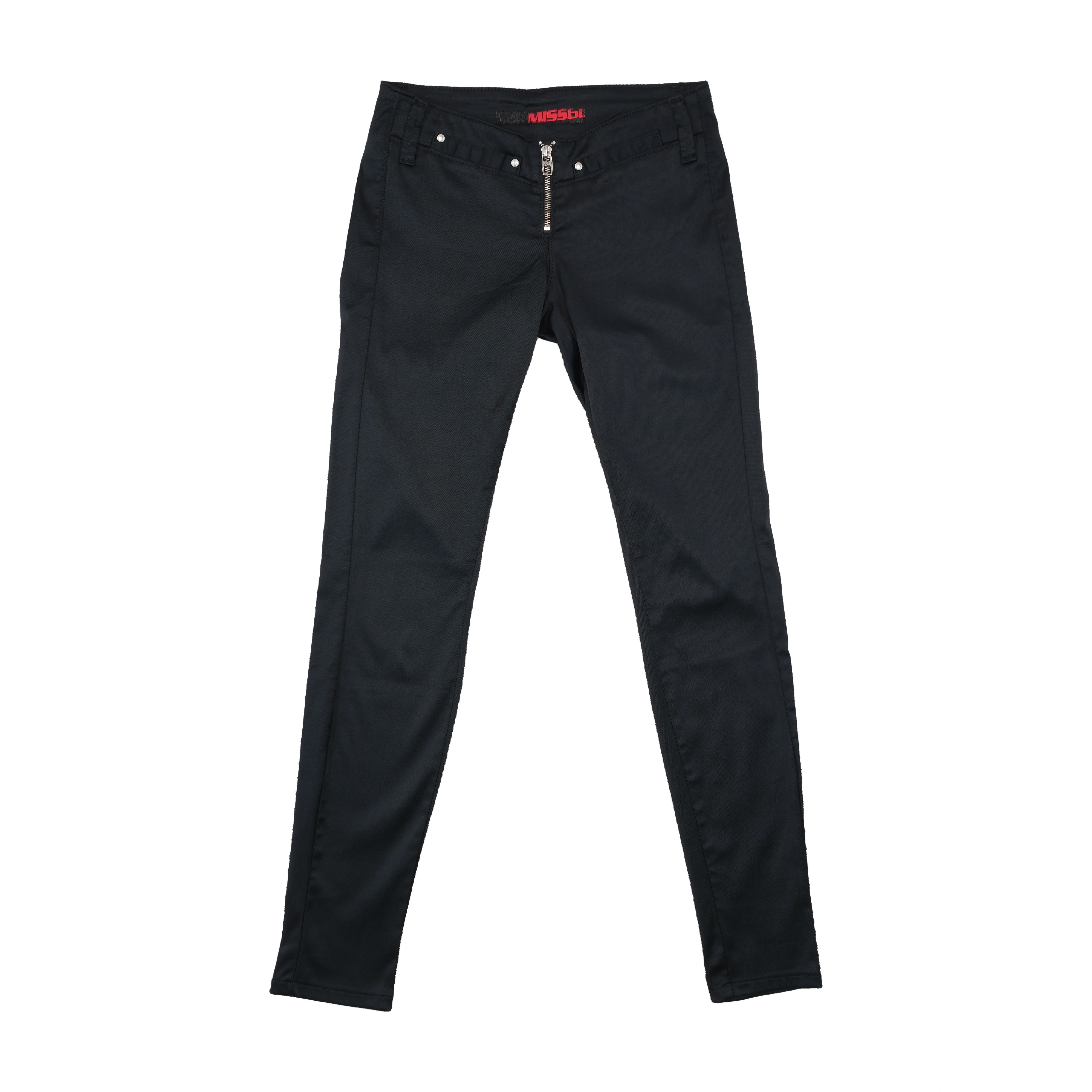 Miss Sixty Low Rise Zip Front Slim Pants
