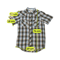 Camisa Western Coast to Coast em xadrez com Molas