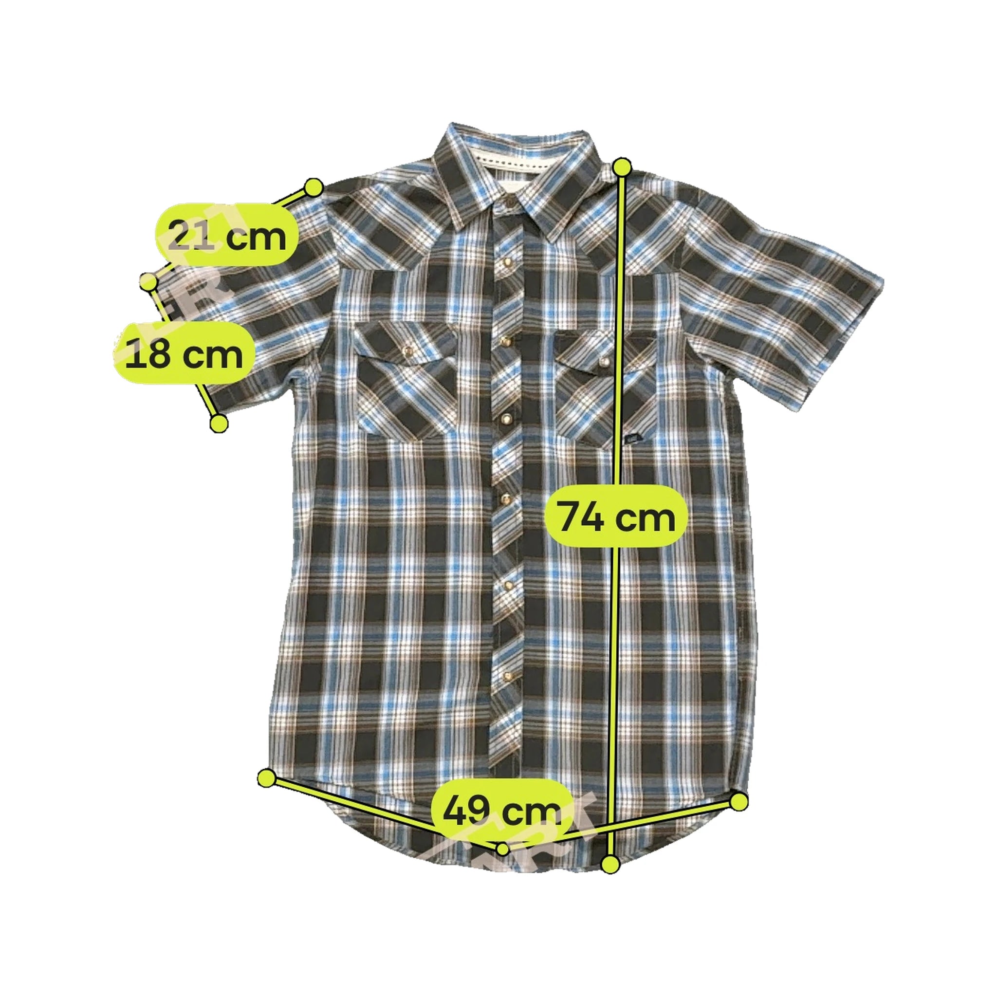 Camisa Western Coast to Coast em xadrez com Molas