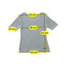 Conte of Florence V-Neck Short Sleeve Knit Sweater