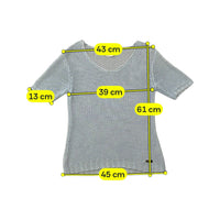 Conte of Florence V-Neck Short Sleeve Knit Sweater