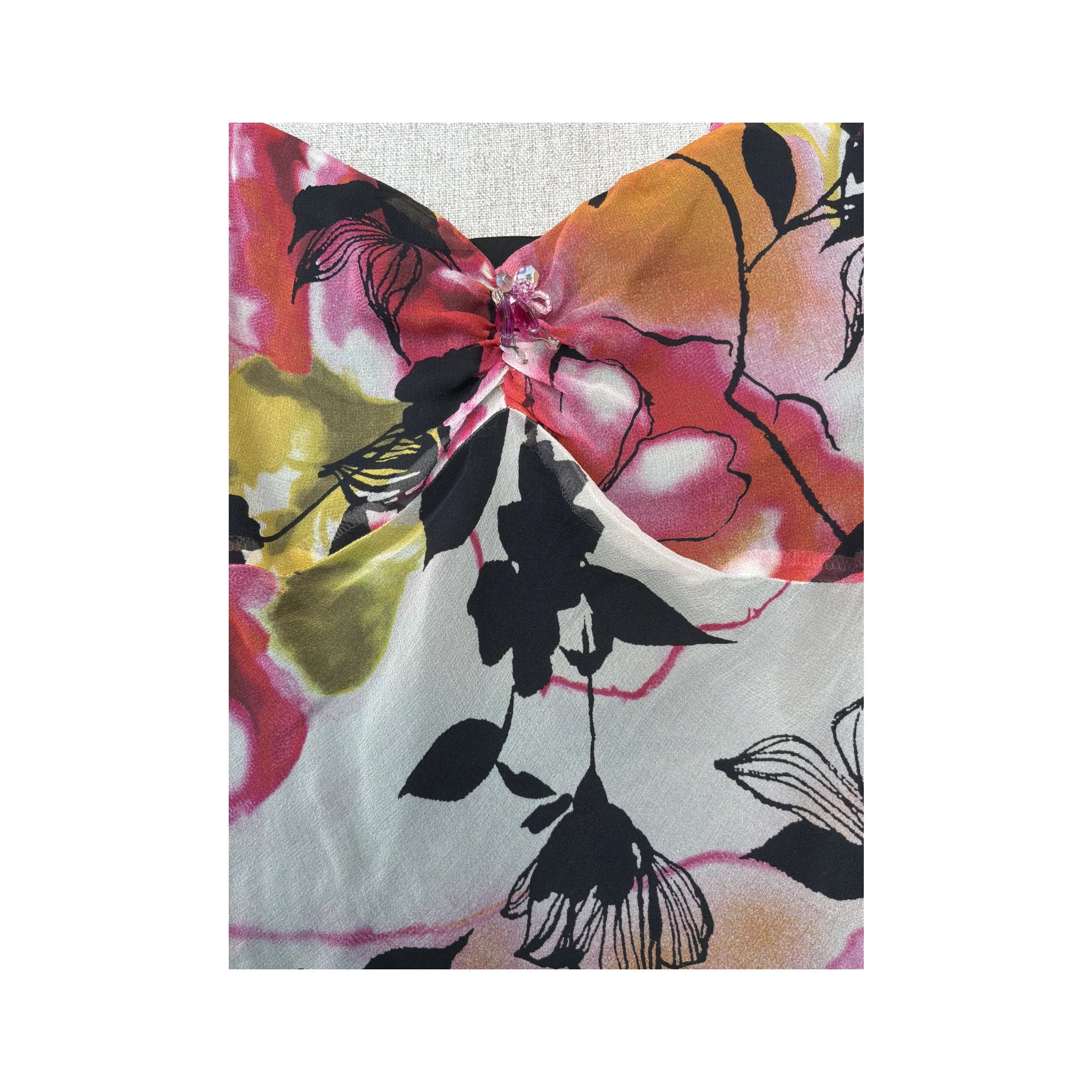 Diana Gallesi Floral Silk Tank Top