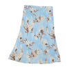 Esisto Blue Floral Bias Cut Midi Skirt