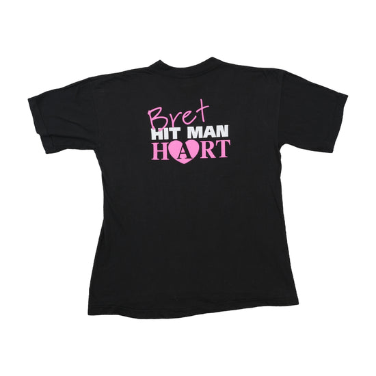 T-shirt Vintage com Gráfico Bret Hit Man Hart