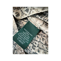 Lauren Ralph Lauren Vintage Snakeskin Print Cotton Shirt