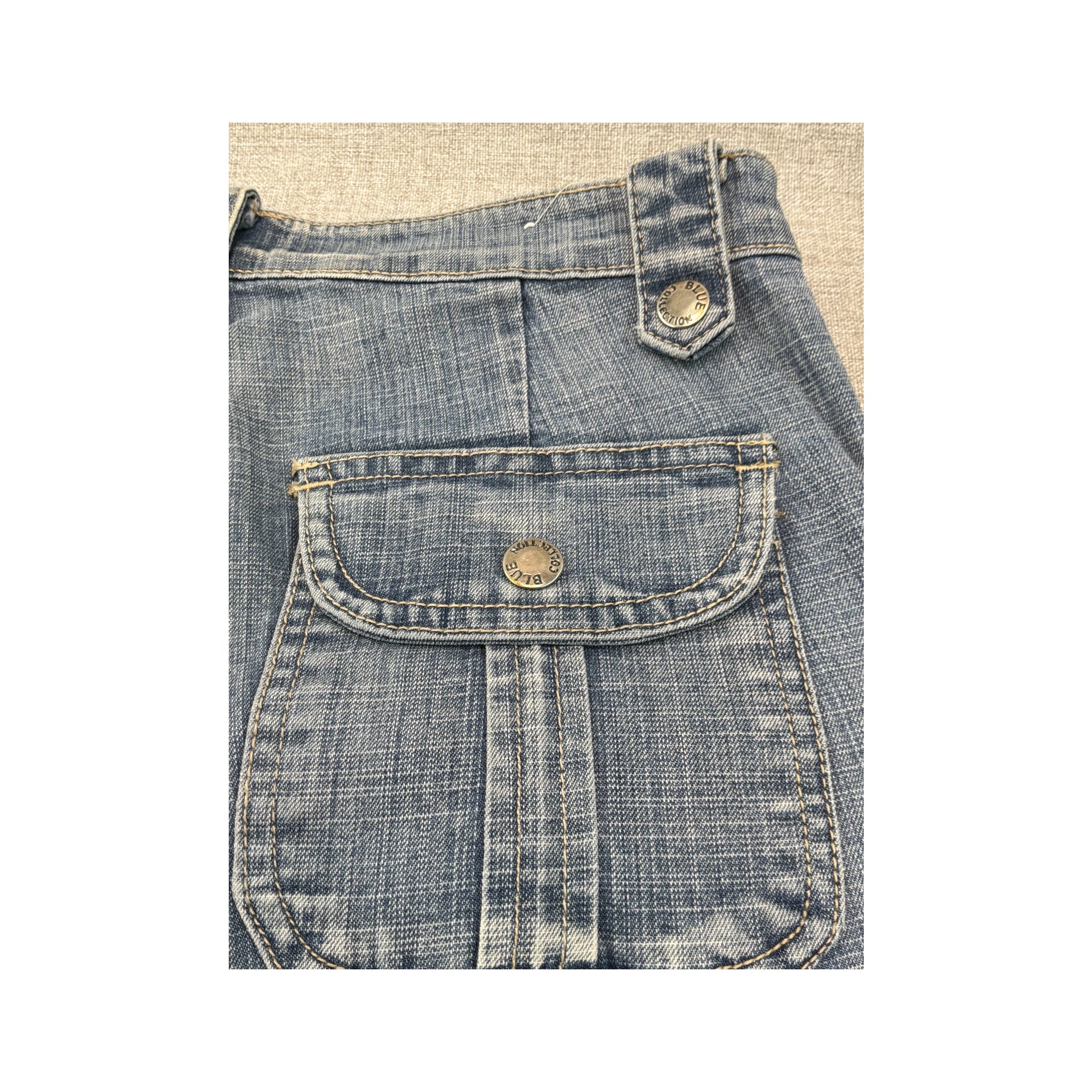 Blue Collection Distressed Cargo Flare Jeans (Repriced)