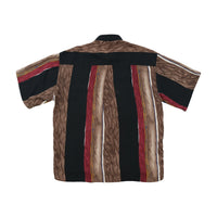 Camisa Mancini de Manga curta com riscas Verticais Abstratas