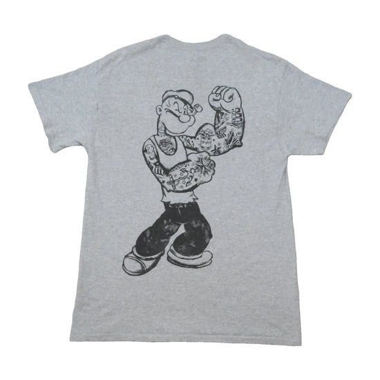Popeye Tattoo Graphic Cotton Blend Shirt
