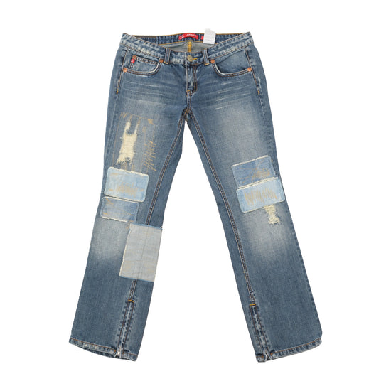 Phard Distressed Patchwork Denim Jeans