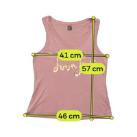 Top de alças Phard em algodão com Lantejoulas e Slogan