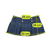 Miss Sixty Pleated Denim Mini Skirt