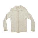Rib Knit Zip-Up Collared Sweater