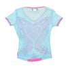 Kisses XXX Sheer Mesh Appliqué Heart T-shirt