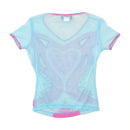 Kisses XXX Sheer Mesh Appliqué Heart T-shirt