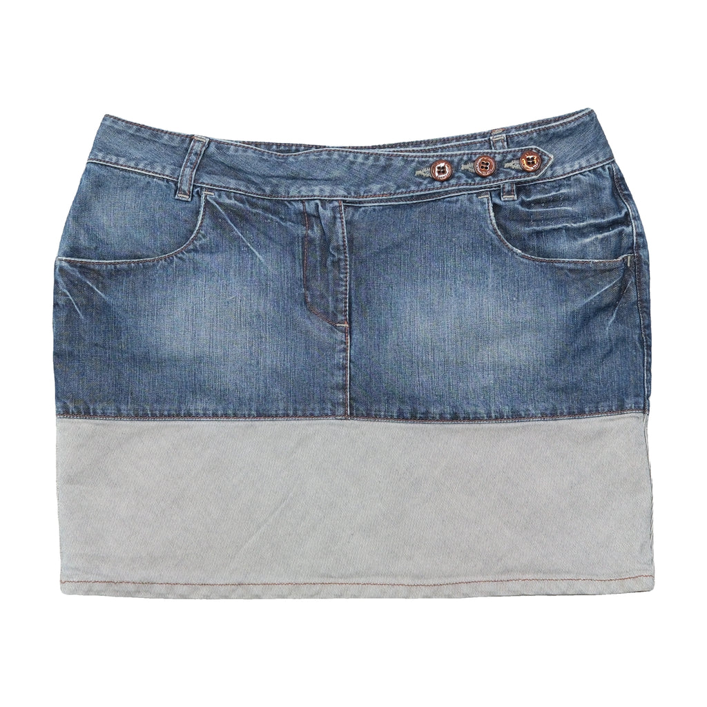 Calvin Klein Jeans Two Tone Denim Mini Skirt