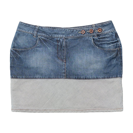 Calvin Klein Jeans Two Tone Denim Mini Skirt