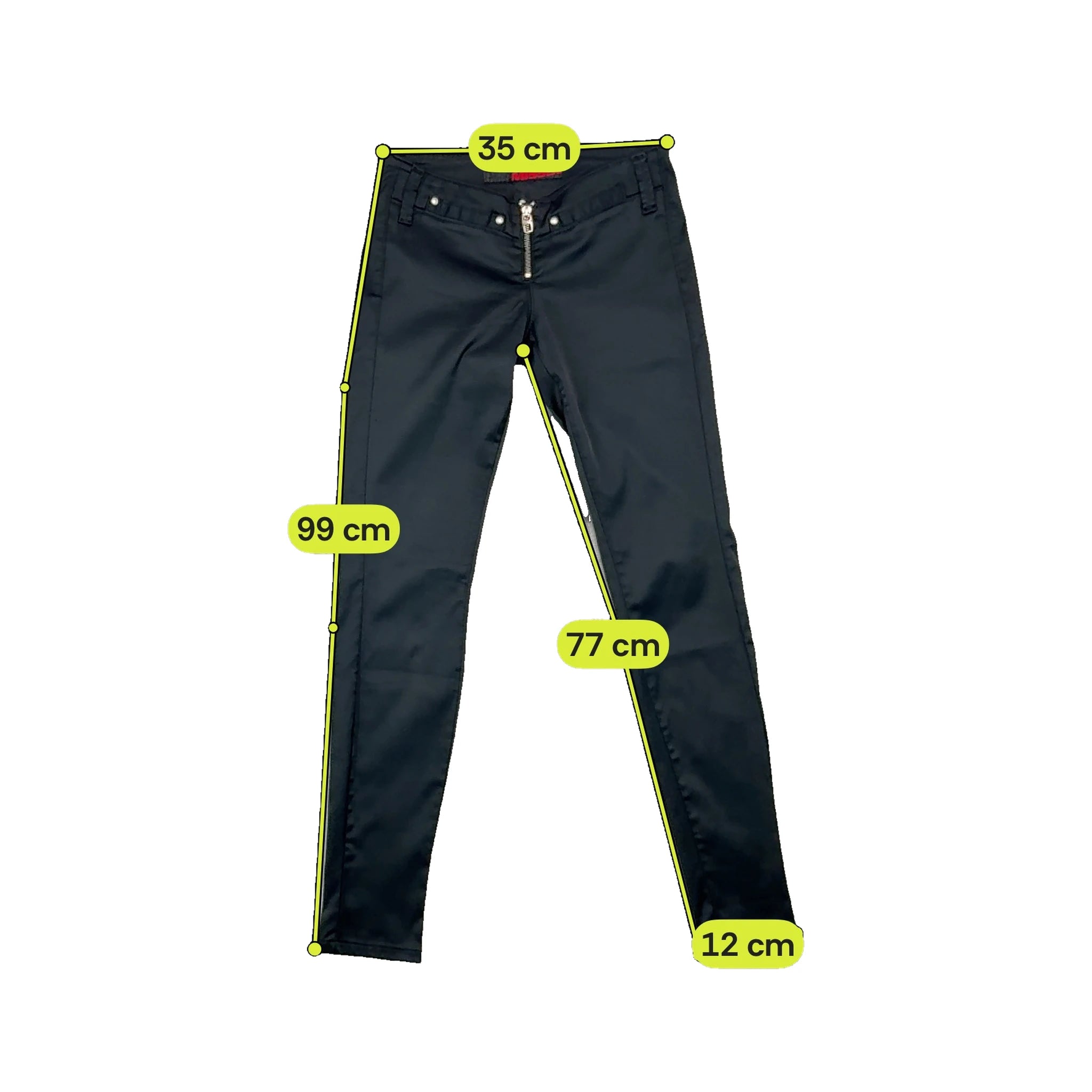 Miss Sixty Low Rise Zip Front Slim Pants