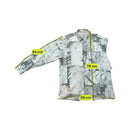 Vintage Abstract Geometric Print Button Up Shirt
