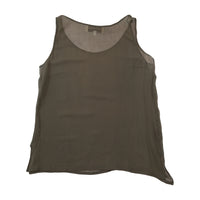 Flora Rozzi 100% Silk Sheer Sleeveless Tank Top (Repriced)
