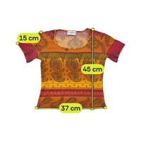 Langevin Paris Paisley Print Fitted T-shirt
