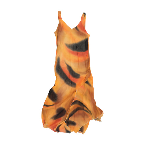 Luca Osa Abstract Print Viscose Slip Dress