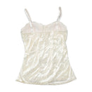 Pretty Sequin Lace-Up Corset Tank Top