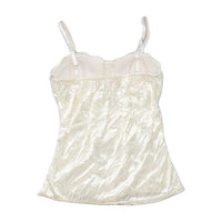 Pretty Sequin Lace-Up Corset Tank Top