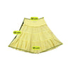 Saia Calvin Klein Jeans em algodão amarelo em Camadas com Ilhós