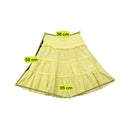Saia Calvin Klein Jeans em algodão amarelo em Camadas com Ilhós
