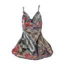 Paisley Spaghetti Strap Mini Dress