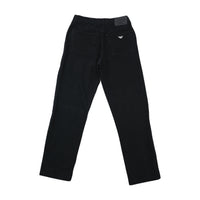 Calças de ganga Armani Jeans pretos de perna direita