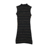 Custo Barcelona Metallic Phoenix Print Sleeveless Mock Neck Dress