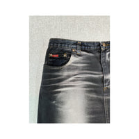 Onyx Jeans Vintage Y2K Faded Spray Bleach Contrast Panel Cotton Denim Skirt