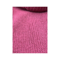 Miss Sixty Fuzzy Pink Mohair Turtleneck Sleeveless Sweater