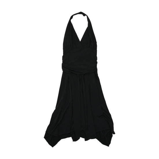Clockhouse Ruched Halter Midi Dress