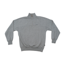 Asics Vintage Gray Quarter Zip Cotton Blend Sweater