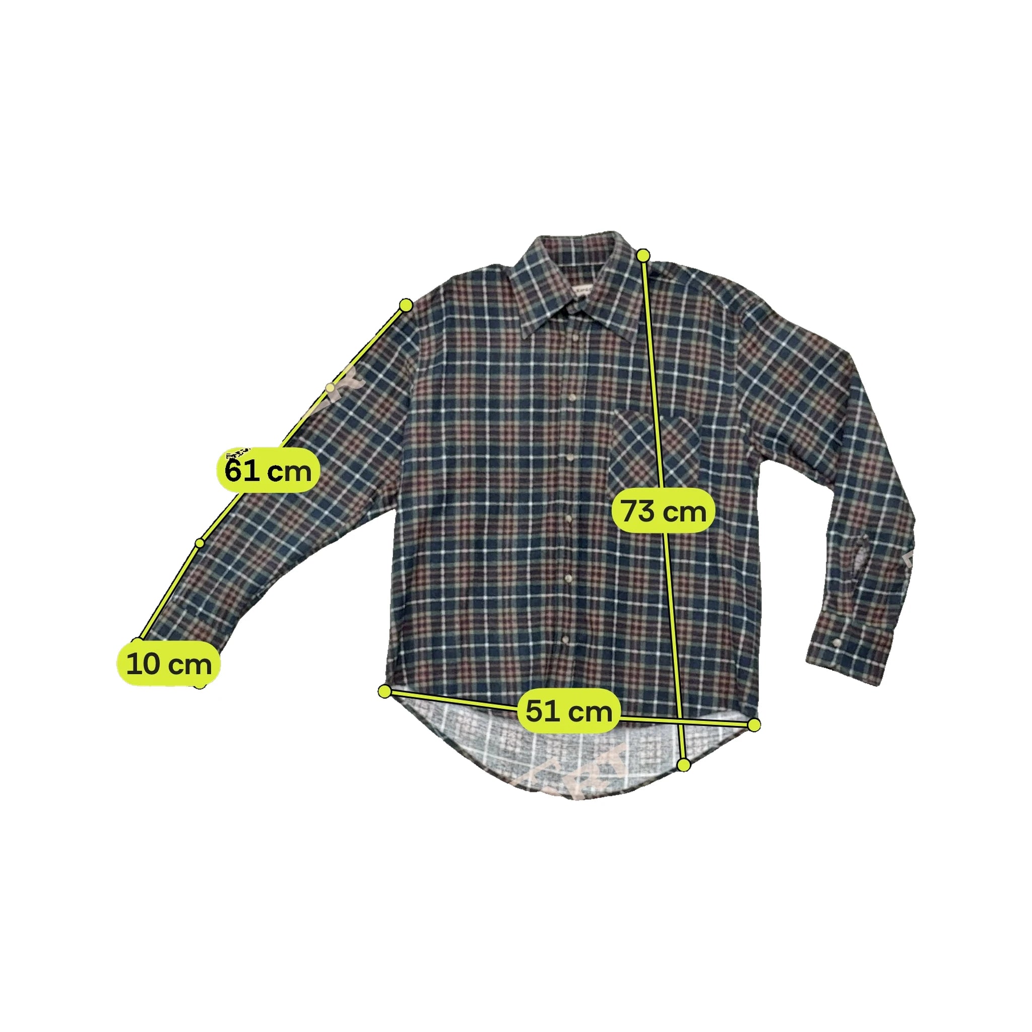 Camisa Bakker & Co. Vintage em algodão em xadrez