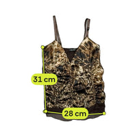 Blasting Animal Print Ruched Mesh Tank Top