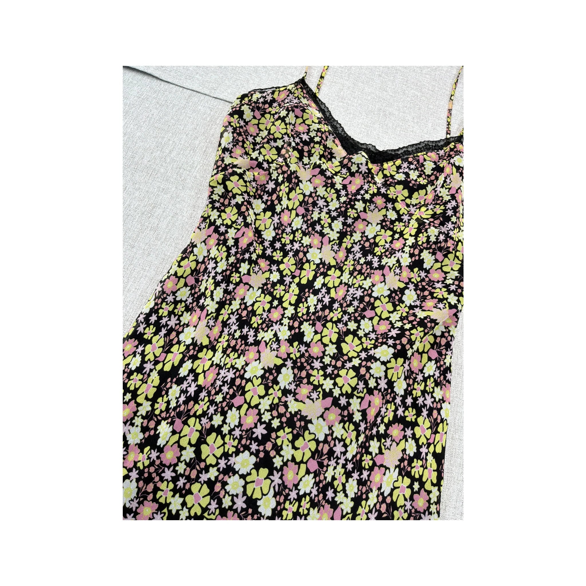 Vestido Lingerie PENNYBLACK floral com Acabamento em renda