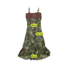 Brown Floral Lace Trim Slip Dress