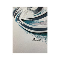 Enzo Barruti Abstract Swirl Print Polo Shirt