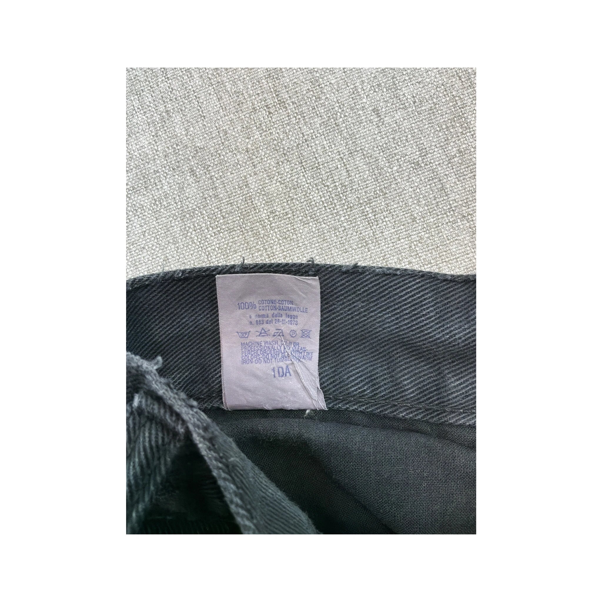 Calças de ganga Trussardi Jeans em algodão preto de Corte Afunilado
