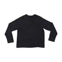 L.L.Bean Vintage Black Cotton Button Front Cardigan Sweater
