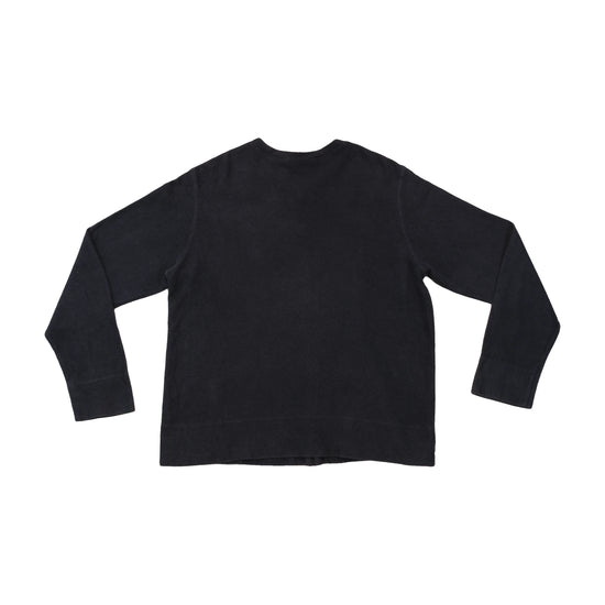 L.L.Bean Vintage Black Cotton Button Front Cardigan Sweater