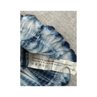 American Angel Blue Tie-Dye Cold-Shoulder Microfiber Dress