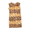 Luciano Pavarotti Snake Print Sleeveless Bodycon Dress