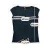 Diesel Black Striped Chest Logo Cap Sleeve Stretch Shirt (M)