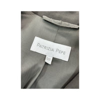 Patrizia Pepe Tailored Gray Notch-Lapel Blazer Jacket