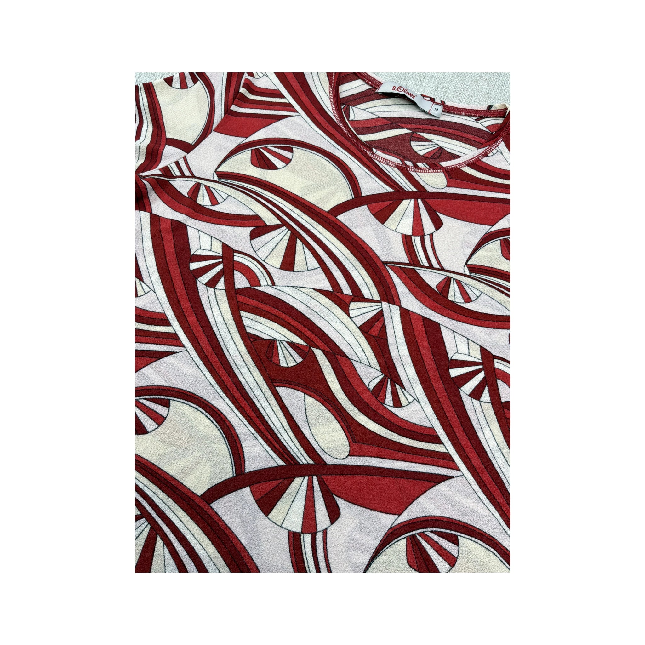 s.Oliver Abstract Swirl Print T-shirt (Repriced)