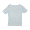 Conte of Florence V-Neck Short Sleeve Knit Sweater